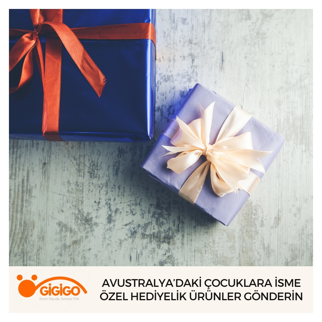 Avustralya’daki Çocuklara İsme Özel Hediyelik Ürünler Gönderin