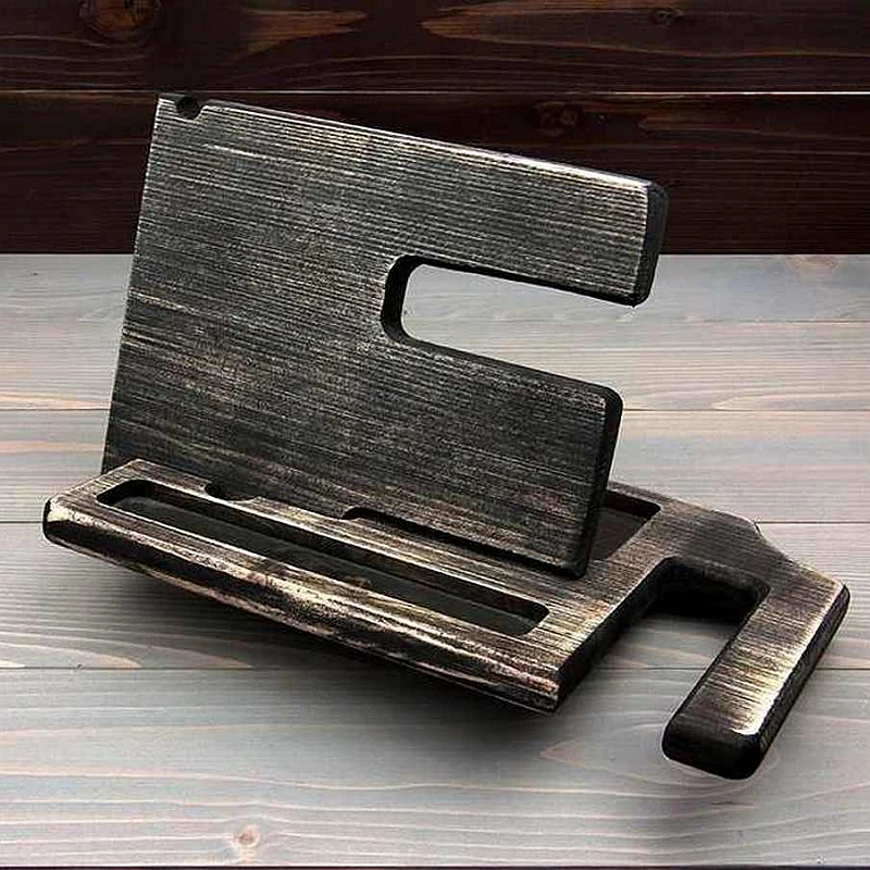 Kişiye Özel - Ahşap Aksesuar ve Cep telefonu Standı