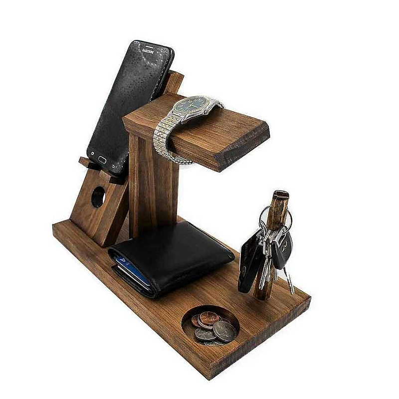 Kişiye Özel - Ahşap Katlı Aksesuar Standı