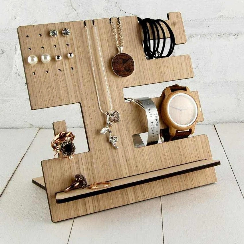 Kişiye Özel - Ahşap Aksesuar Standı