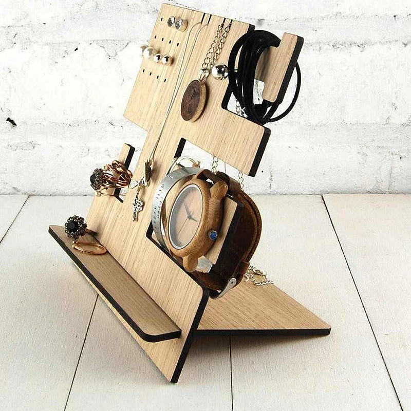 Kişiye Özel - Ahşap Aksesuar Standı