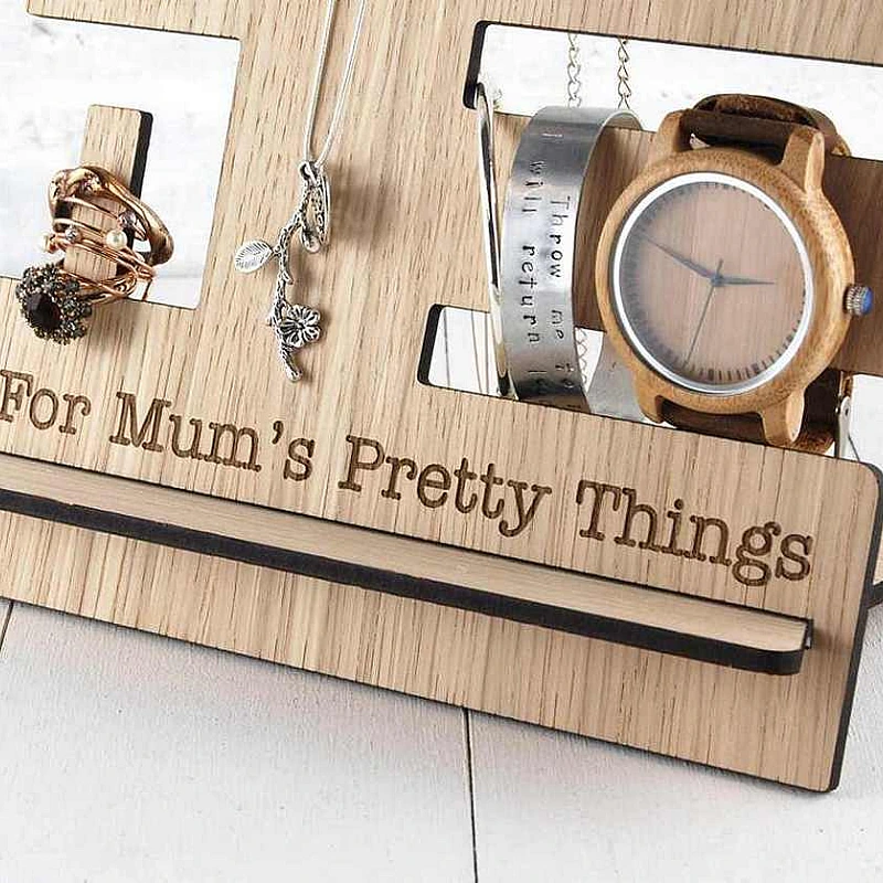 Kişiye Özel - Ahşap Aksesuar Standı