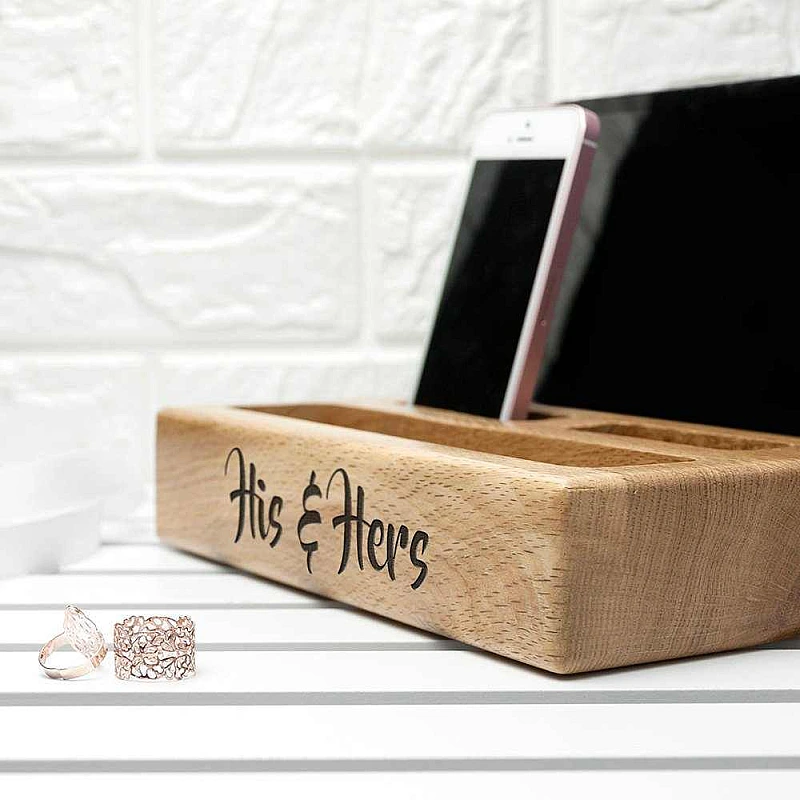 Kişiye Özel - Ahşap Dombili +Plus Aksesuar ve Cep telefonu Standı