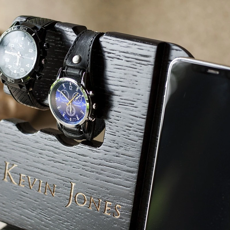 Kişiye Özel - Ahşap Paper Aksesuar ve Cep Telefonu Standı