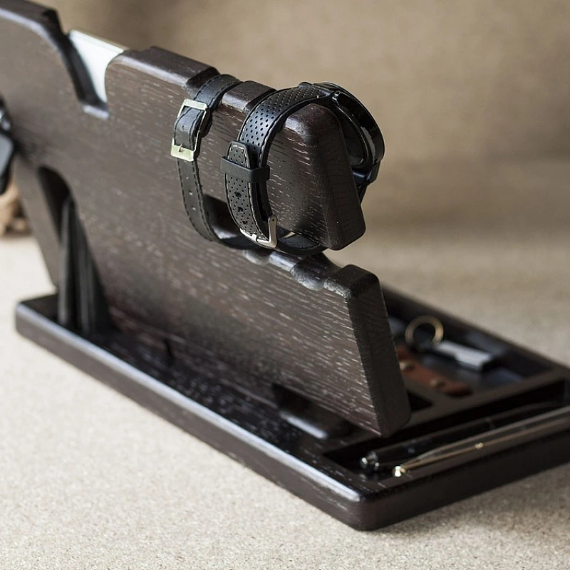 Kişiye Özel - Ahşap Paper Aksesuar ve Cep Telefonu Standı