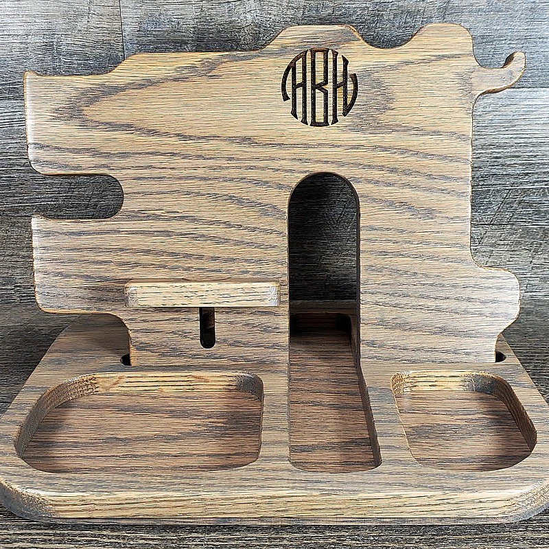 Kişiye Özel - Ahşap Aksesuar ve Cep Telefonu Standı Smoont Seri