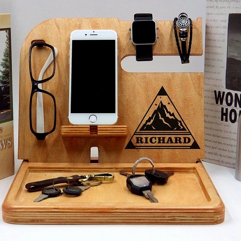 Kişiye Özel - Ahşap Station Tasarım Cep Telefonu Tv Kasası