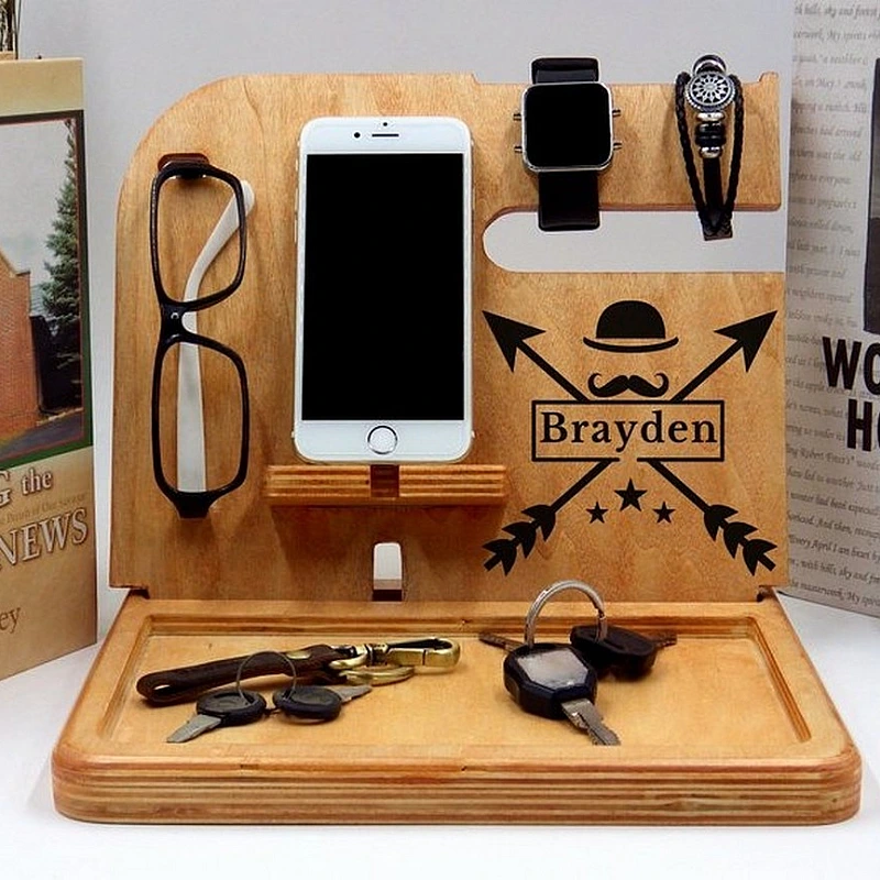 Kişiye Özel - Ahşap Station Tasarım Cep Telefonu Tv Kasası