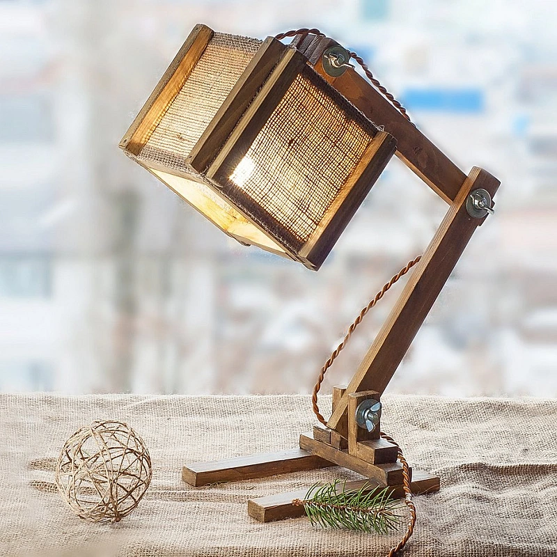 Kişiye Özel - Ahşap Masaüstü Lamba Sturdy Özel Tasarım