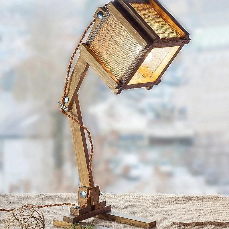 Kişiye Özel - Ahşap Masaüstü Lamba Sturdy Özel Tasarım