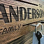 Kişiye Özel - Ahşap Kapı Yanı Anahtarlık Anderson Tasarım