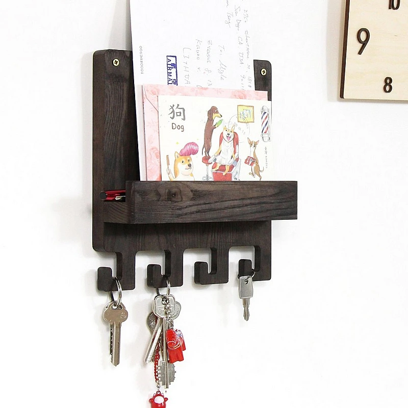 Kişiye Özel - Ahşap Kapı Yanı Anahtarlık Hook Tasarım