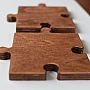 Kişiye Özel - Ahşap El İşçilikli Puzzle Kalın Tasarım Bardak Altlığı
