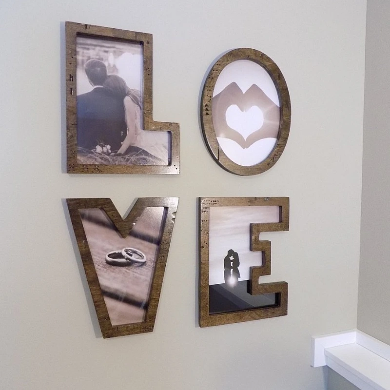 Kişiye Özel - Ahşap İsimli Her Harf Bir Çerçeve