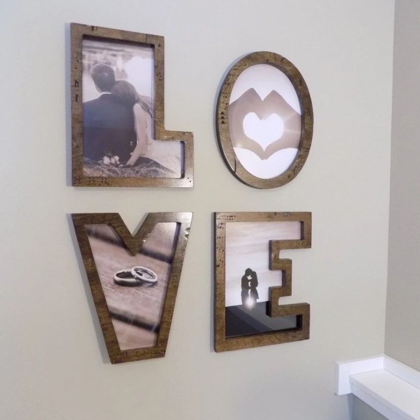 Kişiye Özel - Ahşap İsimli Her Harf Bir Çerçeve