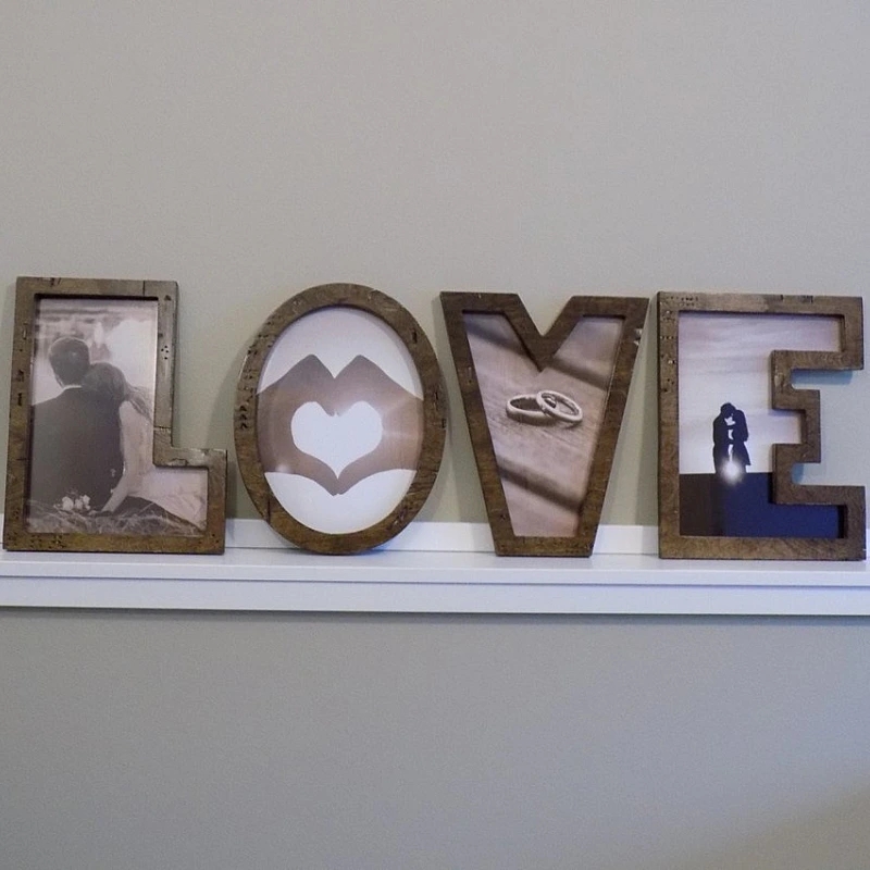 Kişiye Özel - Ahşap İsimli Her Harf Bir Çerçeve