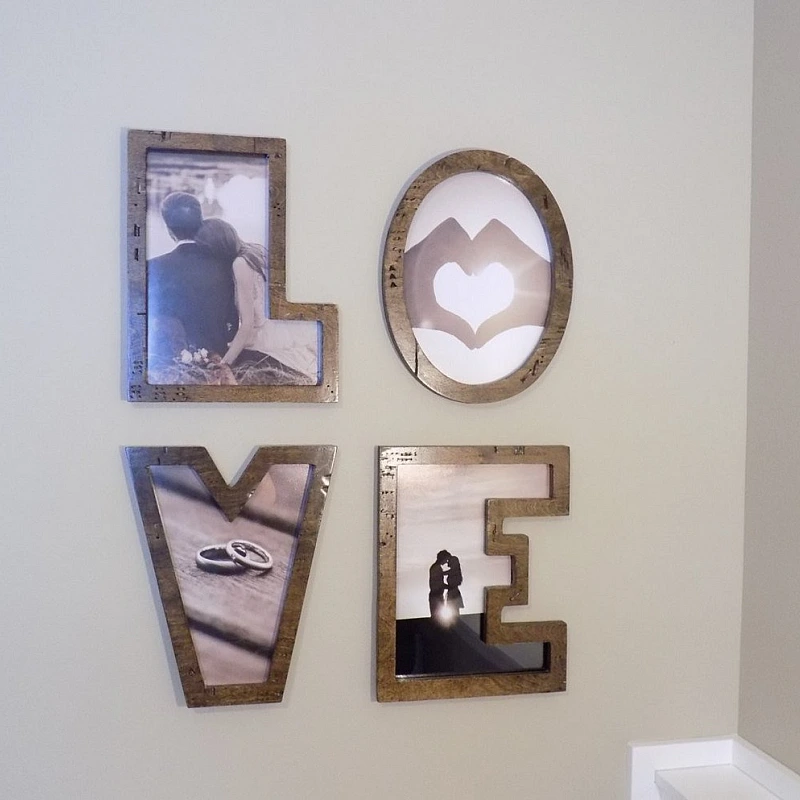 Kişiye Özel - Ahşap İsimli Her Harf Bir Çerçeve