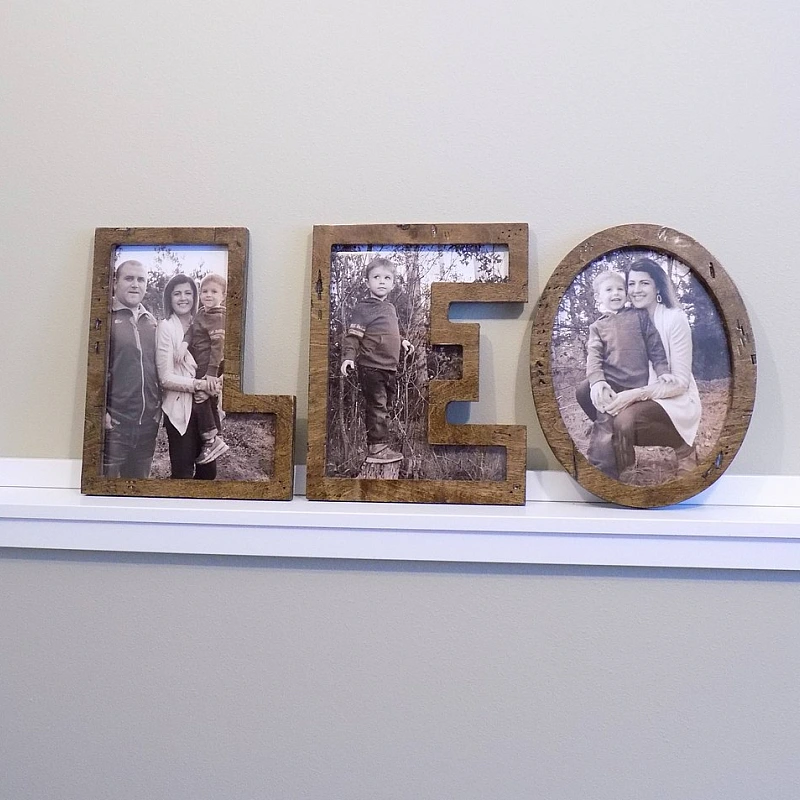 Kişiye Özel - Ahşap İsimli Her Harf Bir Çerçeve