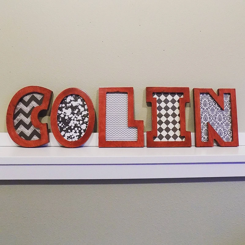 Kişiye Özel - Ahşap İsimli Her Harf Bir Çerçeve