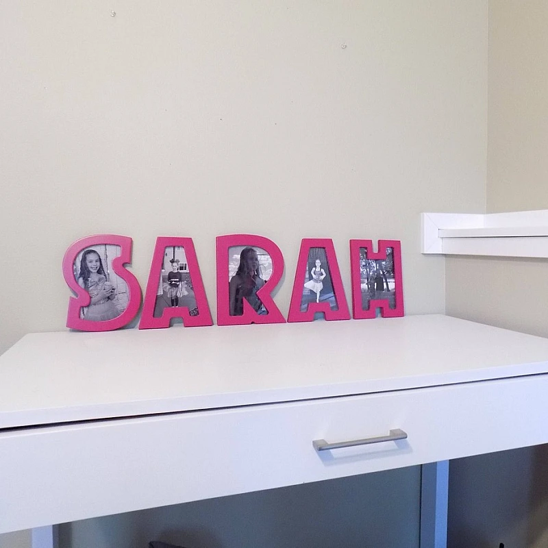 Kişiye Özel - Ahşap İsimli Her Harf Bir Çerçeve