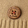 Kişiye Özel - Ahşap Yuvarlak Düğme