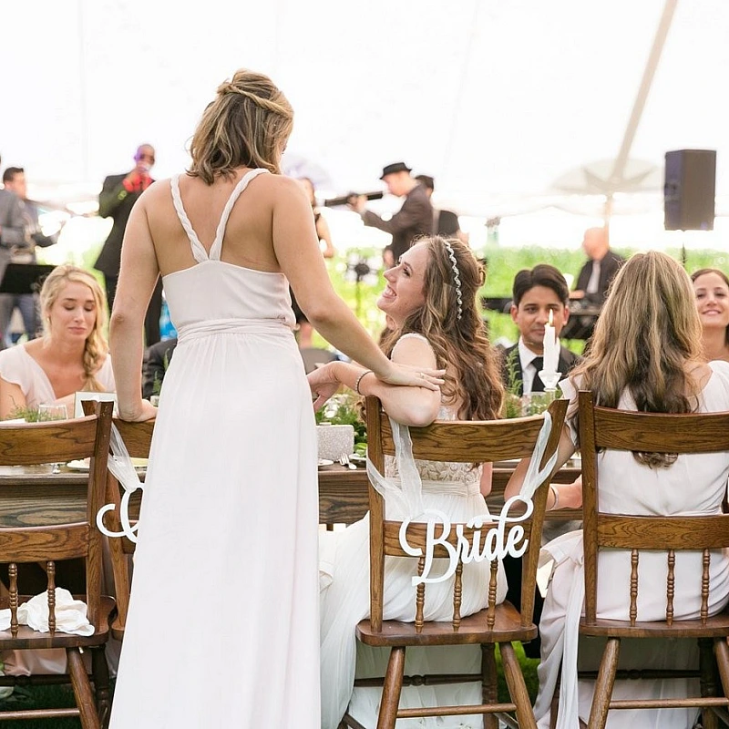 Kişiye Özel - Ahşap Özel Gün Sandalye Arkası İsimlik Düğün Nişan Nikah Doğum Günü