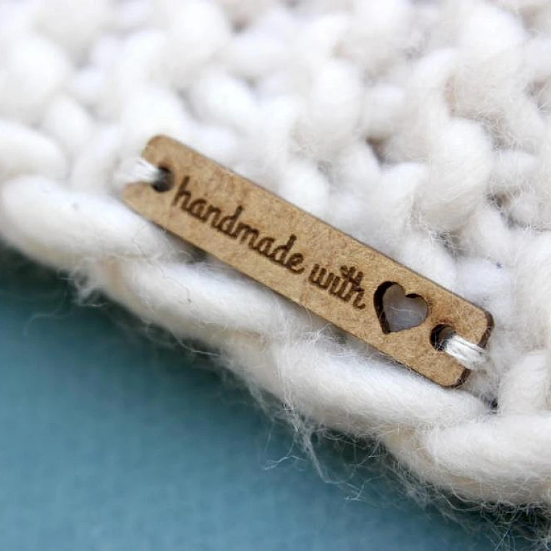 Kişiye Özel - Ahşap Dikdörtgen Etiket