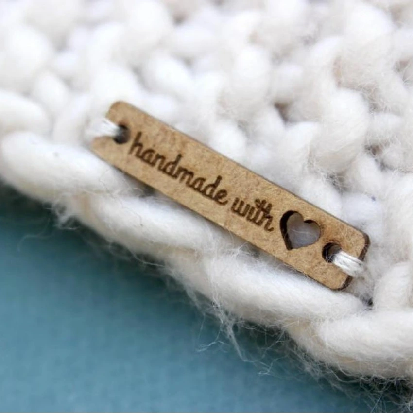 Kişiye Özel - Ahşap Dikdörtgen Etiket