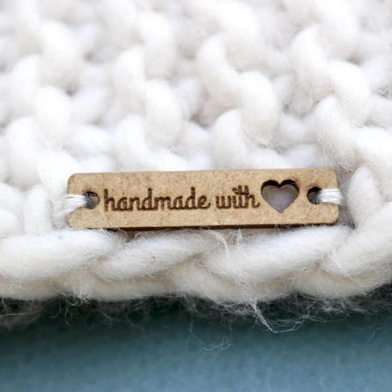 Kişiye Özel - Ahşap Dikdörtgen Etiket