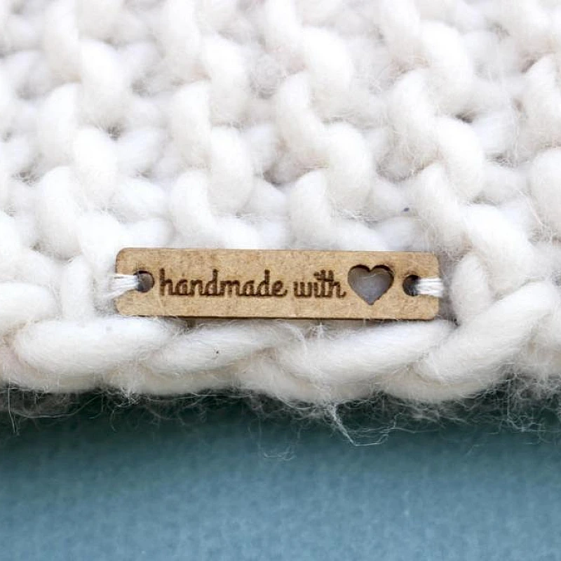 Kişiye Özel - Ahşap Dikdörtgen Etiket