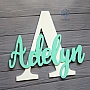 Kişiye Özel - Ahşap Tek Harf Üzerine İsimlik