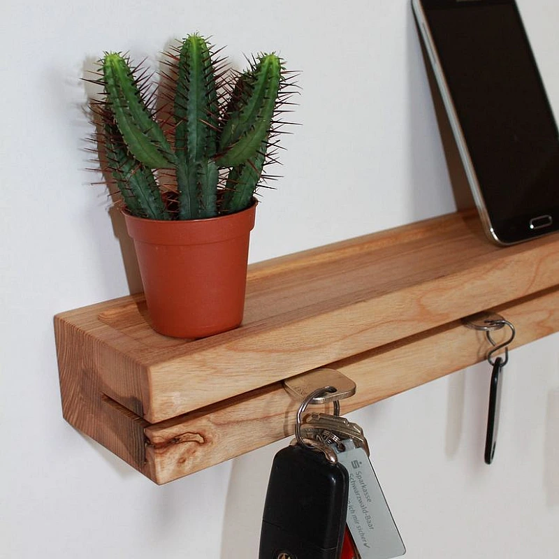 Kişiye Özel - Ahşap Kapı Yanı Düz Oyma Anahtarlık Anderson Tasarım