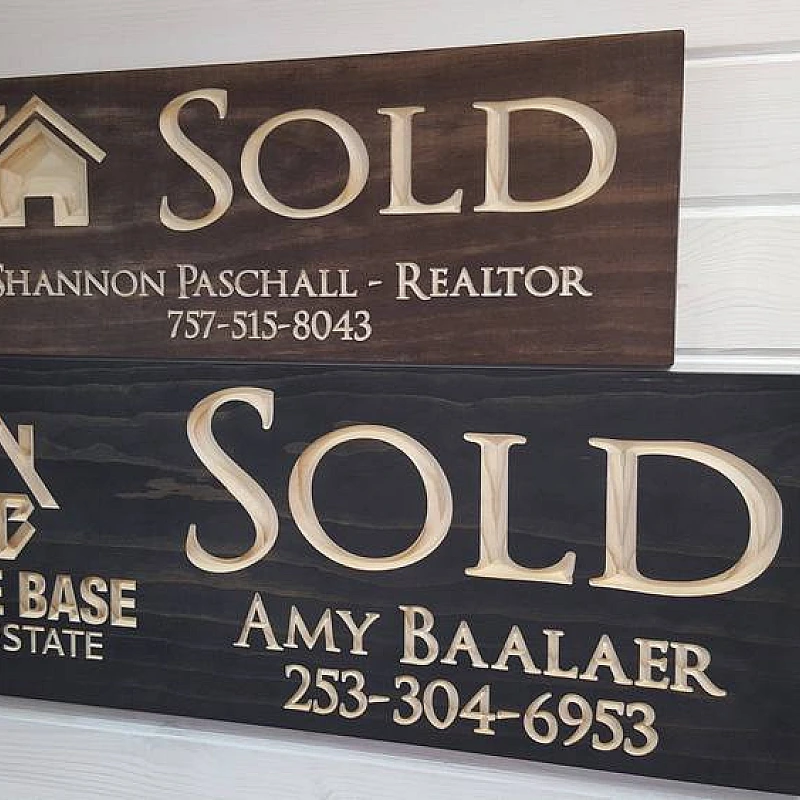 Kişiye Özel - Ahşap Kapı Tabelası Yazı Oyma Dış Yatay