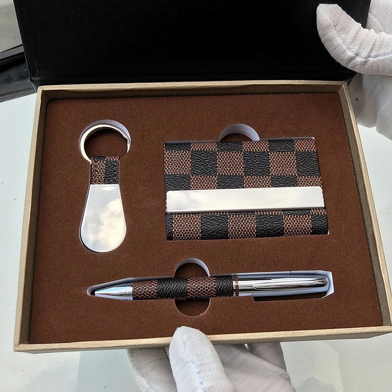 Kişiye Özel - Metal Çelik Kasa Set Kartvizitlik Kalem Anahtarlık