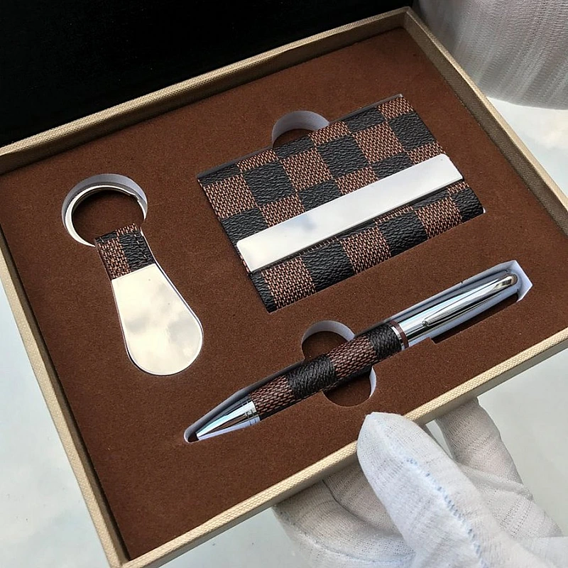 Kişiye Özel - Metal Çelik Kasa Set Kartvizitlik Kalem Anahtarlık