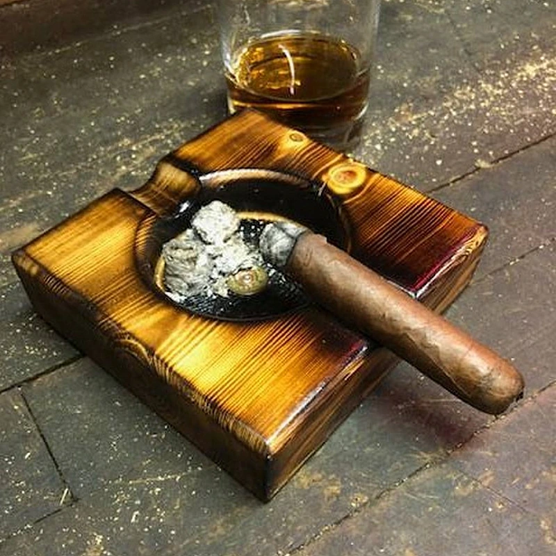 Kişiye Özel - Ahşap Yakma Kül Tablası