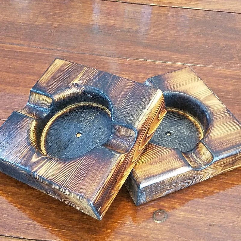 Kişiye Özel - Ahşap Yakma Kül Tablası