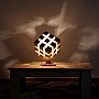 Kişiye Özel - Ahşap Tasarım Cubic Masaüstü Lamba