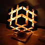 Kişiye Özel - Ahşap Tasarım Cubic Masaüstü Lamba