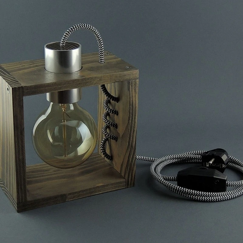 Kişiye Özel - Ahşap Tasarım Gigo Masaüstü Lamba