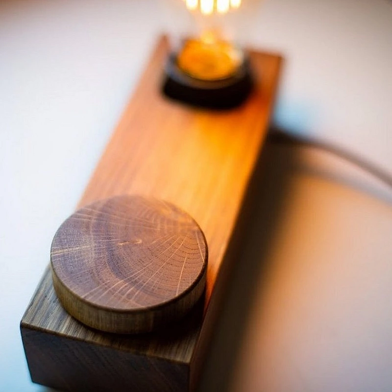 Kişiye Özel - Ahşap Tasarım Desk Masaüstü Lamba