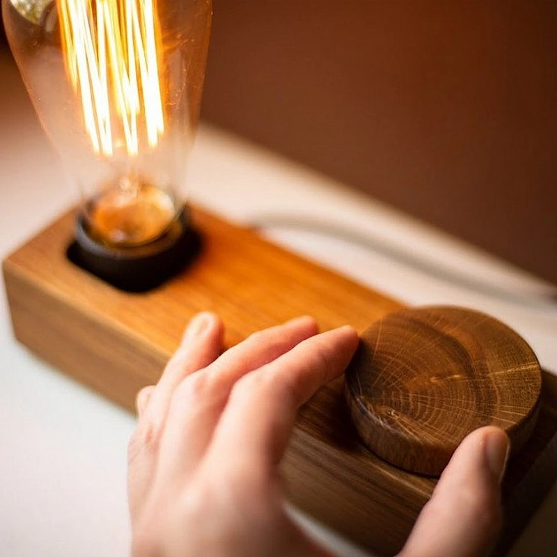 Kişiye Özel - Ahşap Tasarım Desk Masaüstü Lamba