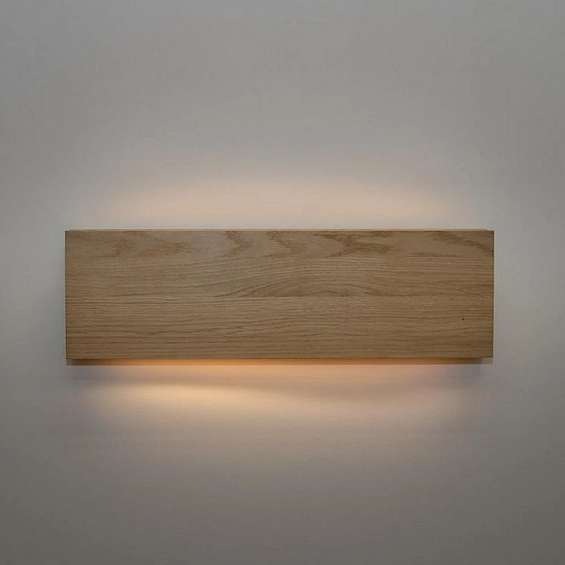 Kişiye Özel - Ahşap Duvar Üstü Led Modern Lamba