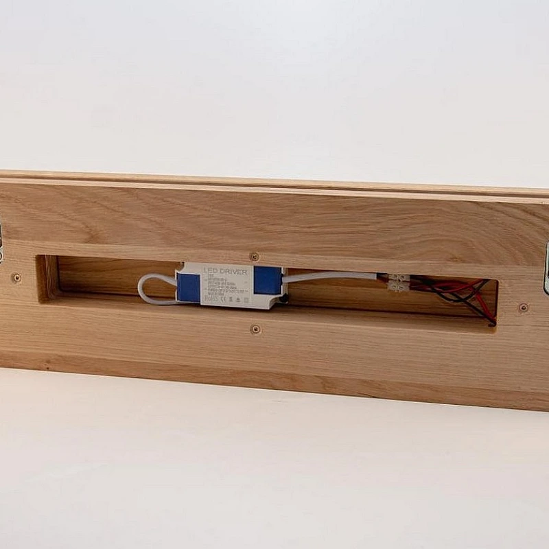 Kişiye Özel - Ahşap Duvar Üstü Led Modern Lamba