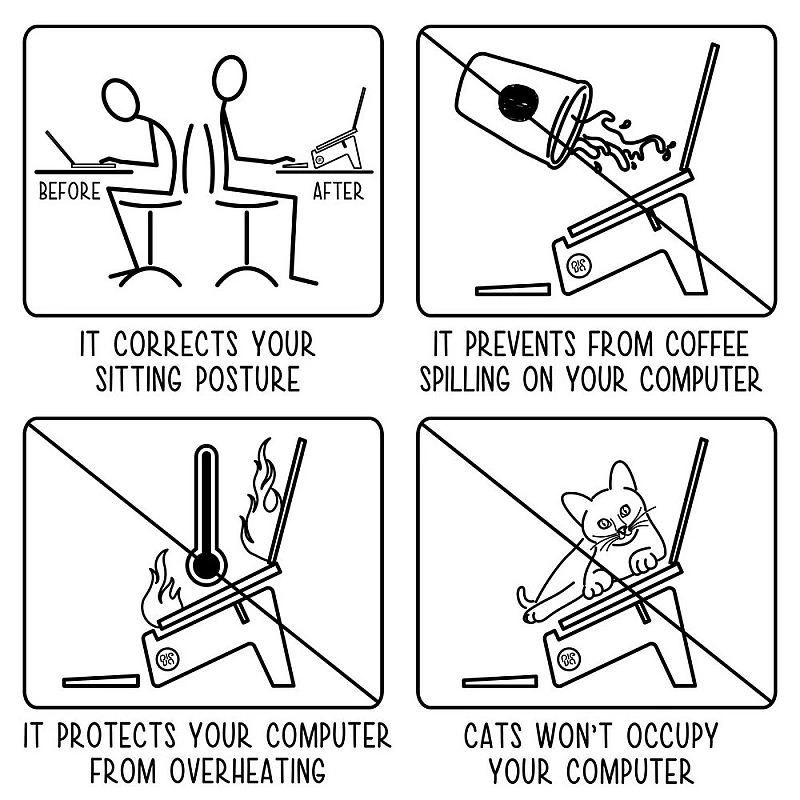 Kişiye Özel - Ahşap Laptop Sehpası Piave Modeli