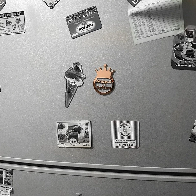 Kişiye Özel - Metal Buzdolabı Magneti Kral Taç