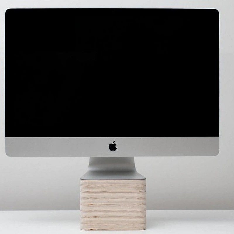 Kişiye Özel - Ahşap Mac Monitör Yükseltici Max Tasarım