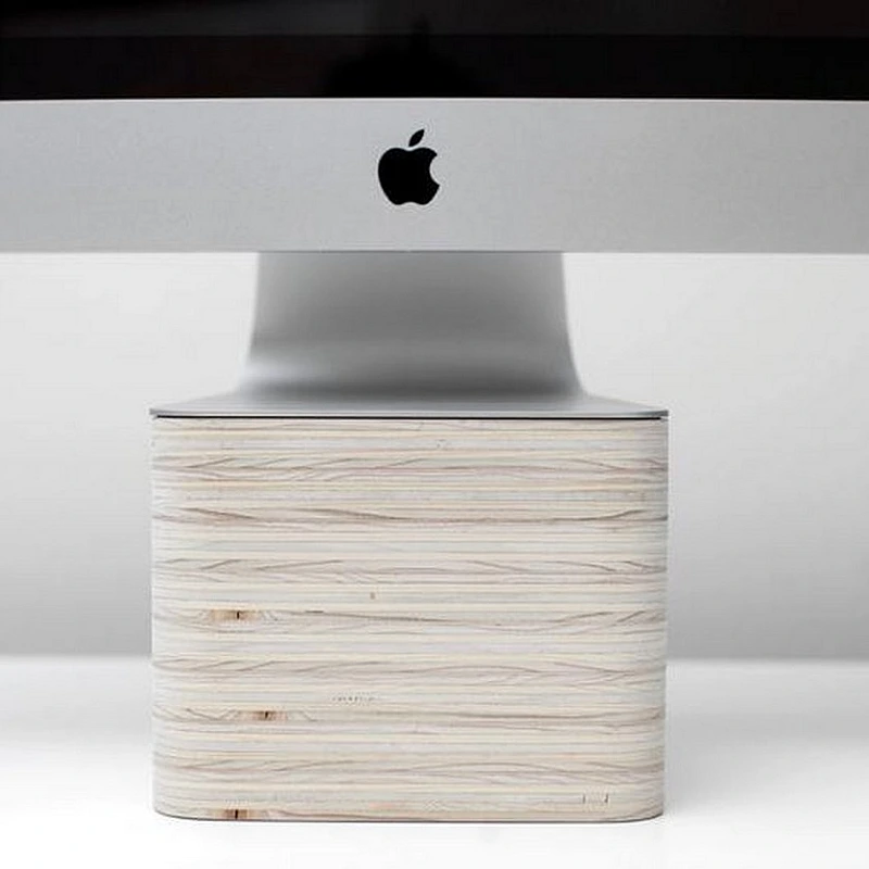 Kişiye Özel - Ahşap Mac Monitör Yükseltici Max Tasarım