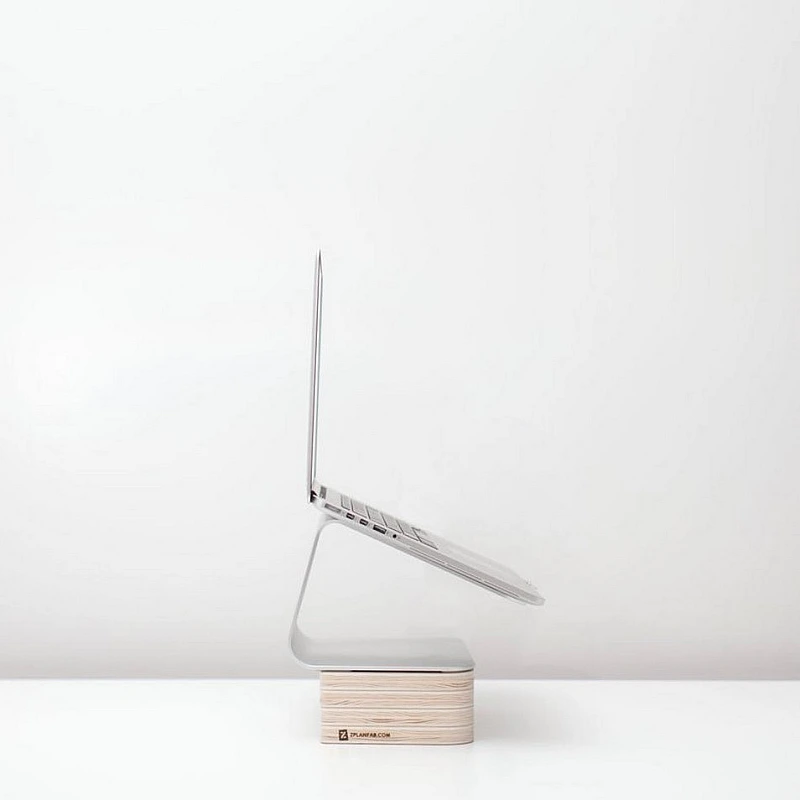 Kişiye Özel - Ahşap Mac Monitör Yükseltici Min Tasarım