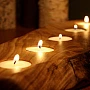 Kişiye Özel - Ahşap 5 Li Mumluk Dekor